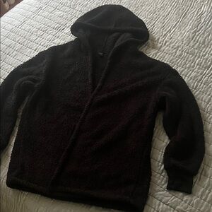 ❤️ 6 for 20 ❤️ Cold Crush Black Hooded Fleece Jacket SIZE M